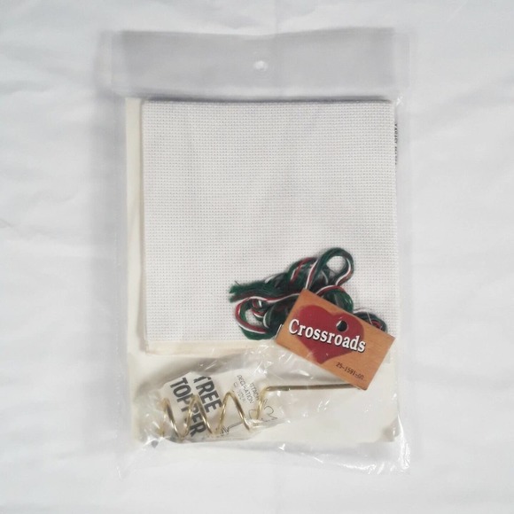 Hobby Kraft Counted Cross Stitch Kit Christmas Star Tree Top Topper #6044 - Picture 2 of 2